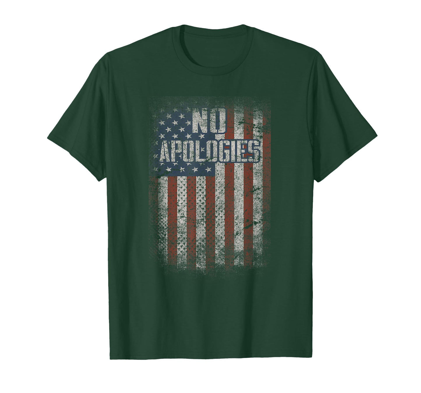 4th of July American Flag No Apologies Patriotic Shirt T-Shirt