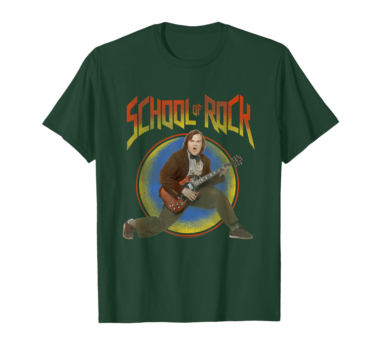 School of Rock Distressed Colorful Edit T-Shirt