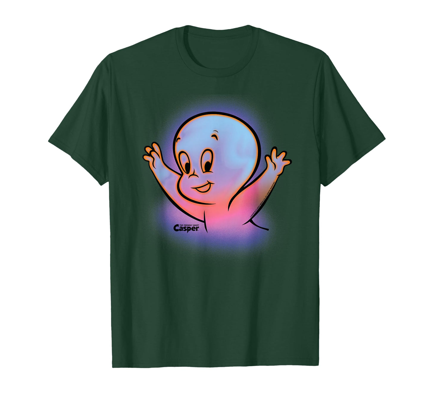 Casper the Friendly Ghost Halloween Retro Glow T-Shirt