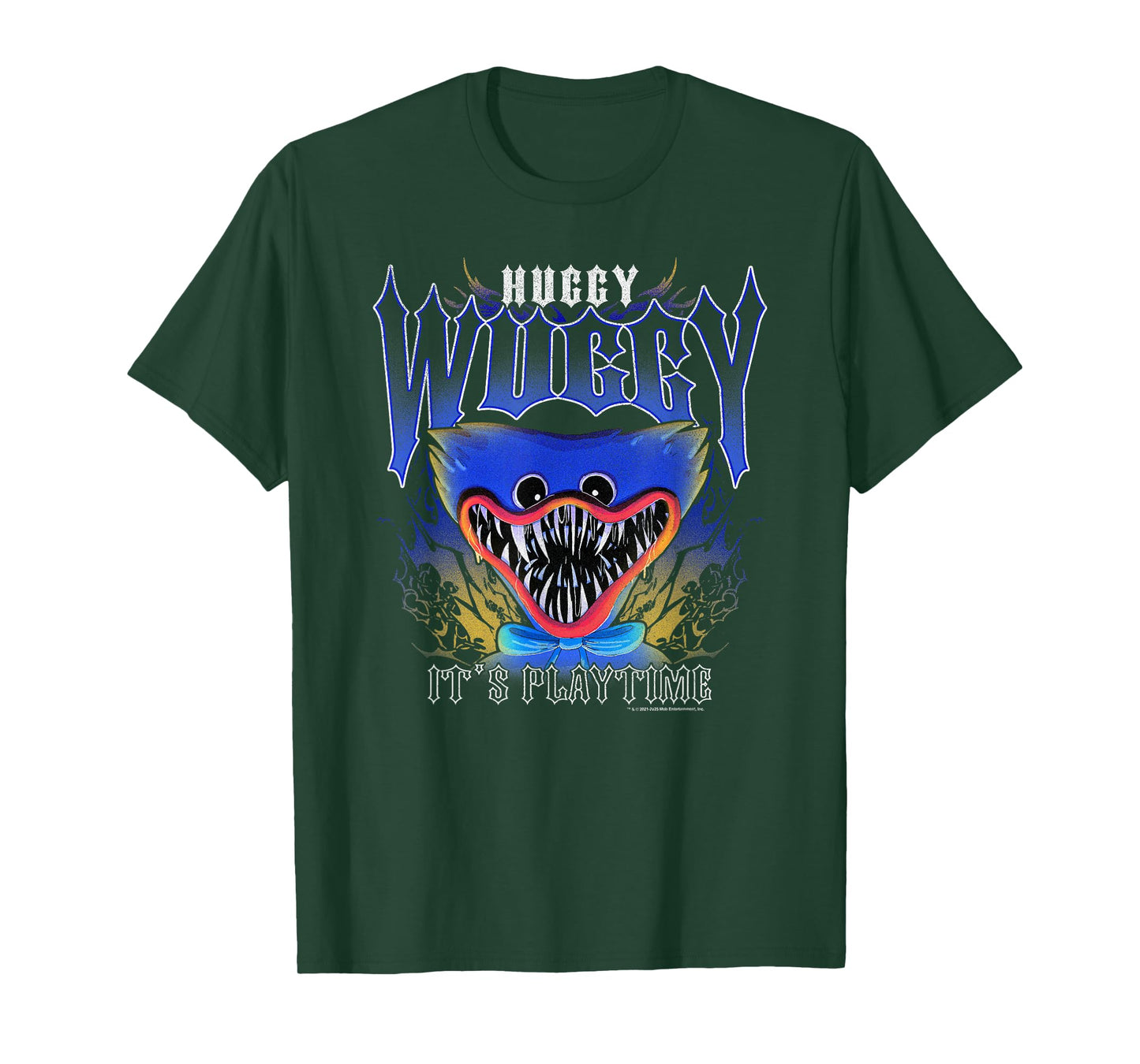 Poppy Playtime Huggy Wuggy It's Play Time Distressed Poster T-Shirt