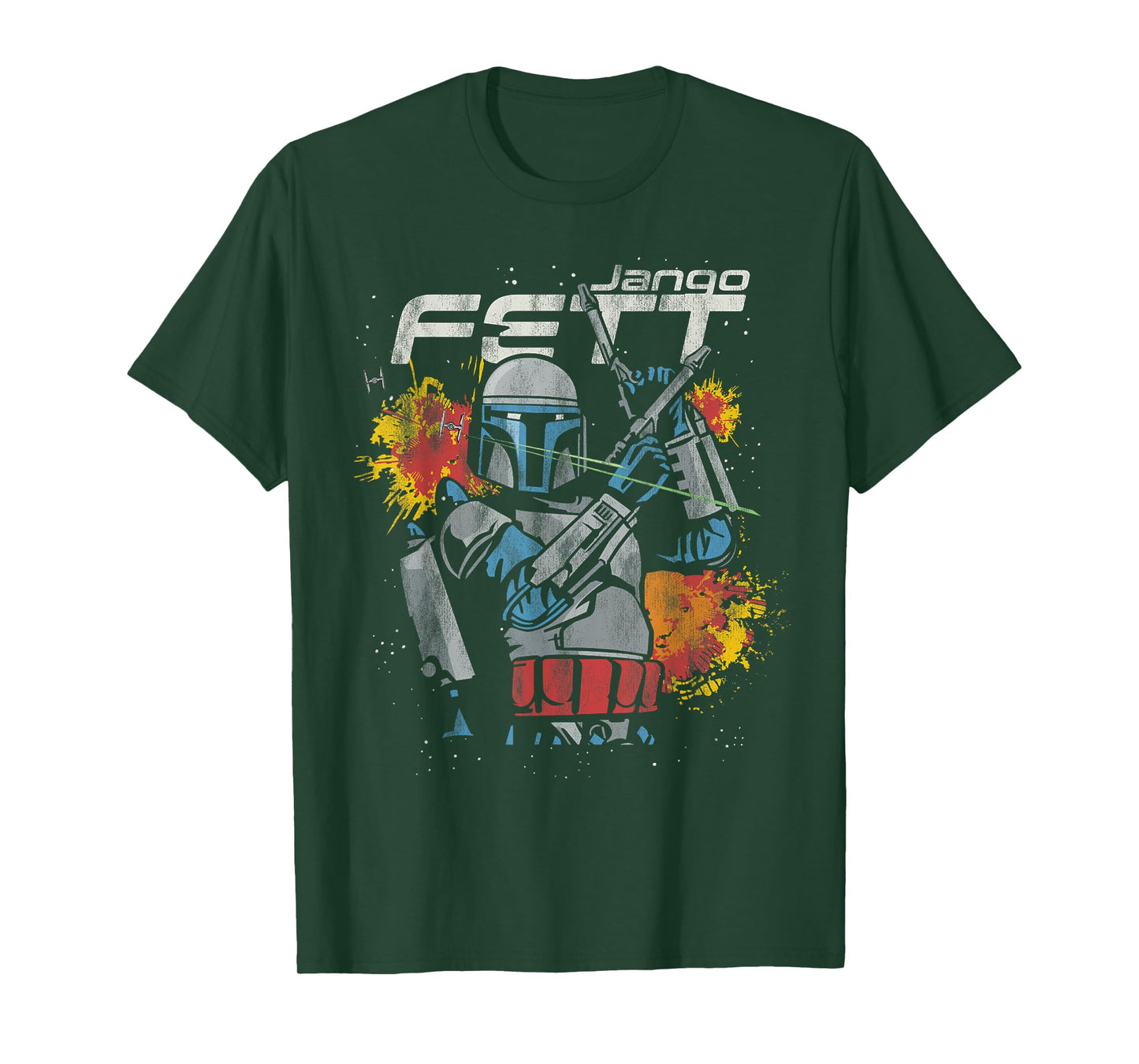 Star Wars Jango Fett Hero Blasters Mandalorian Prequel T-Shirt