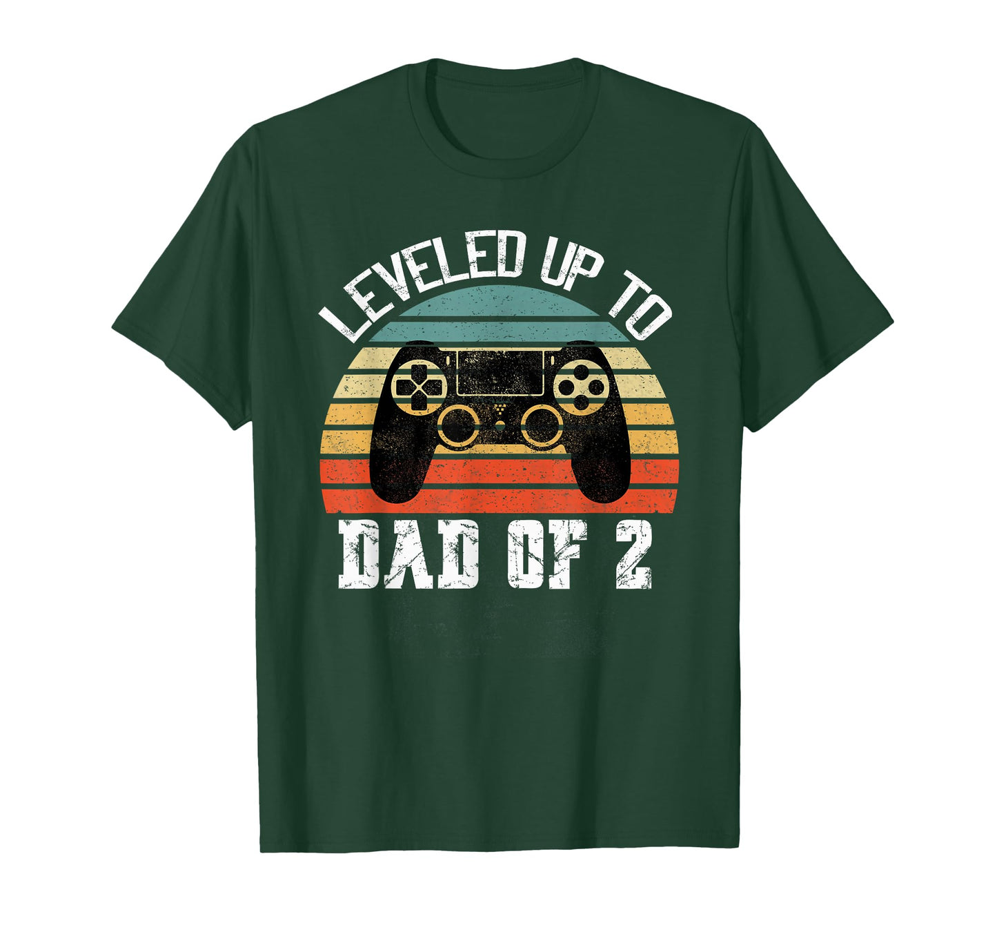 Daddy Again Leveled Up to Dad of 2 Dad T-Shirt