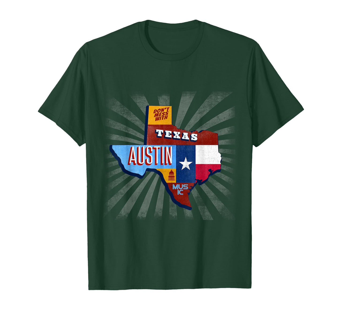 Texas Funny Music Festival Don't Mess with Austin T-Shirt