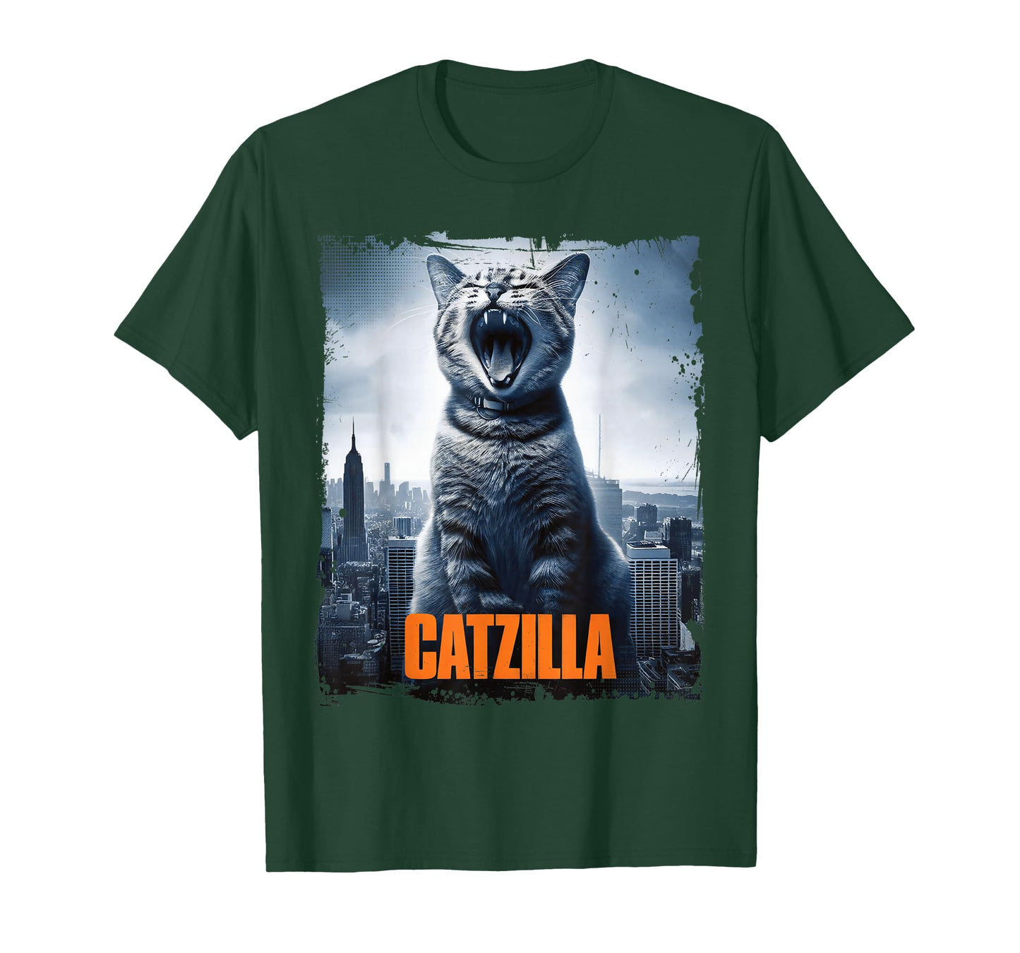Monster Catzilla Parody Cat for Cats Lover Cat Mom Cat Dad T-Shirt