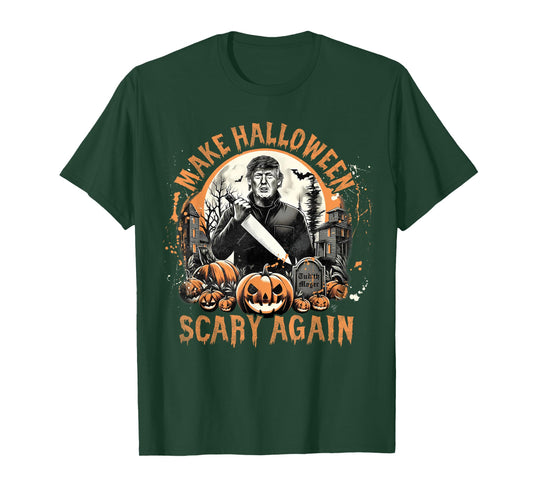 Make Halloween Scary Again Funny Trump Jack O Lantern Spooky T-Shirt