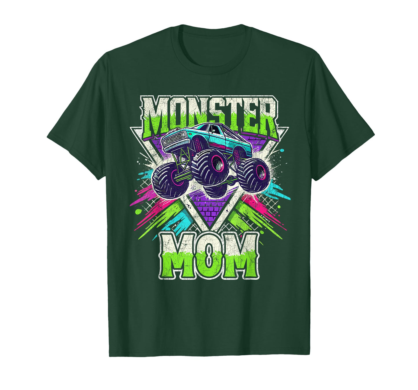 Matching Monster Truck Costume, Jam Birthday Monster Mom T-Shirt