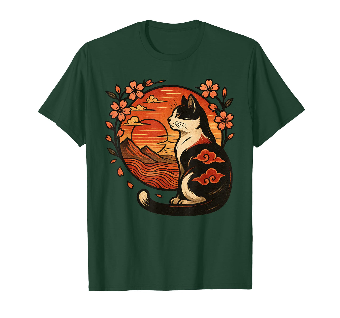Retro Anime Kawaii Cat Japanese T-Shirt