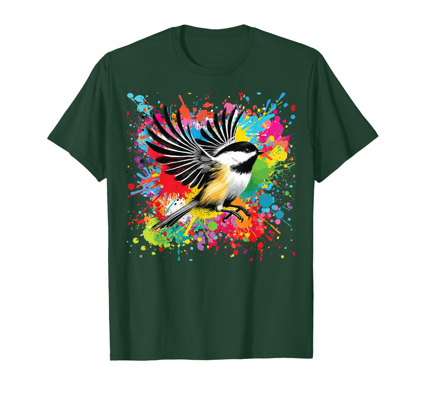 Chickadee Bird Illustration, Chickadee T-Shirt
