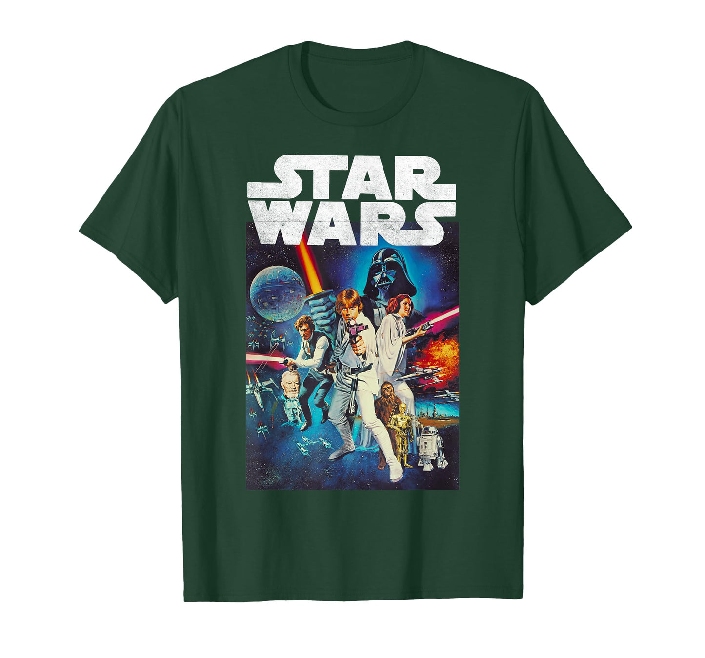Star Wars Vintage Cast Poster Disney+ T-Shirt