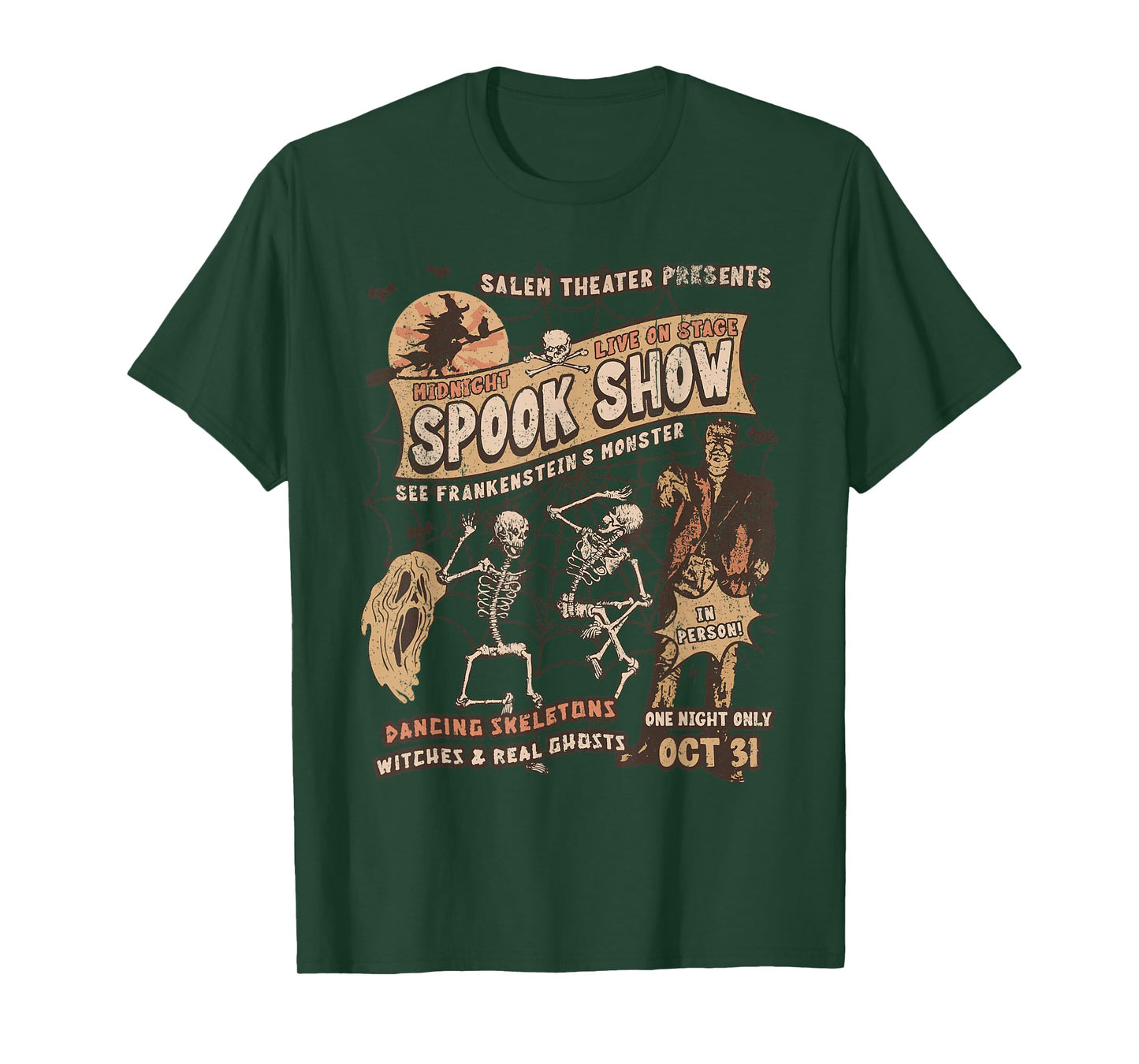 Punk Rock Monster Mummy Horror Movie Fan Halloween Ghosts T-Shirt