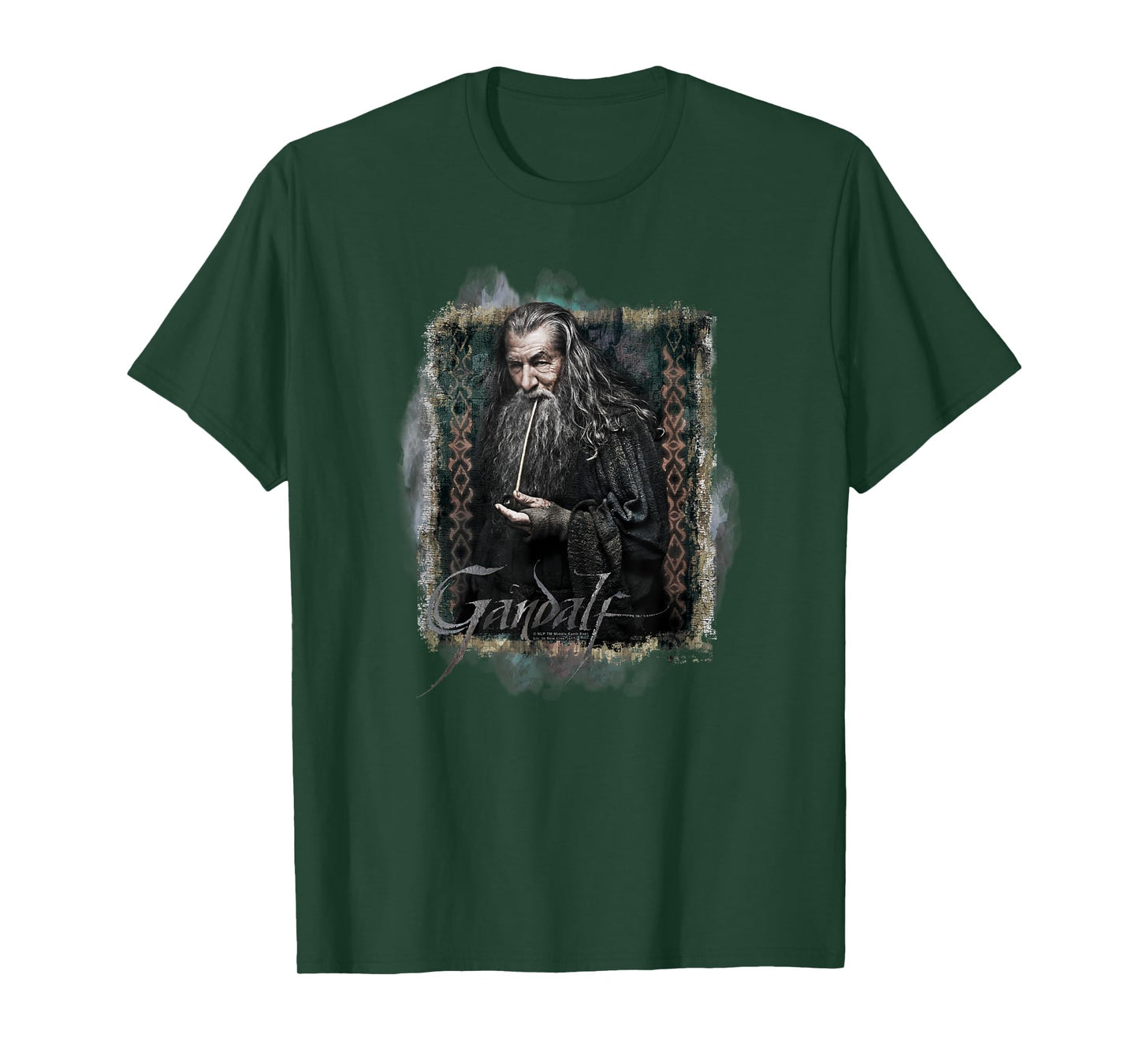 Warner Bros. Hobbit Gandalf Unisex-Adults & Kids T-Shirt, Grey, Small, Short Sleeve, Classic Fit