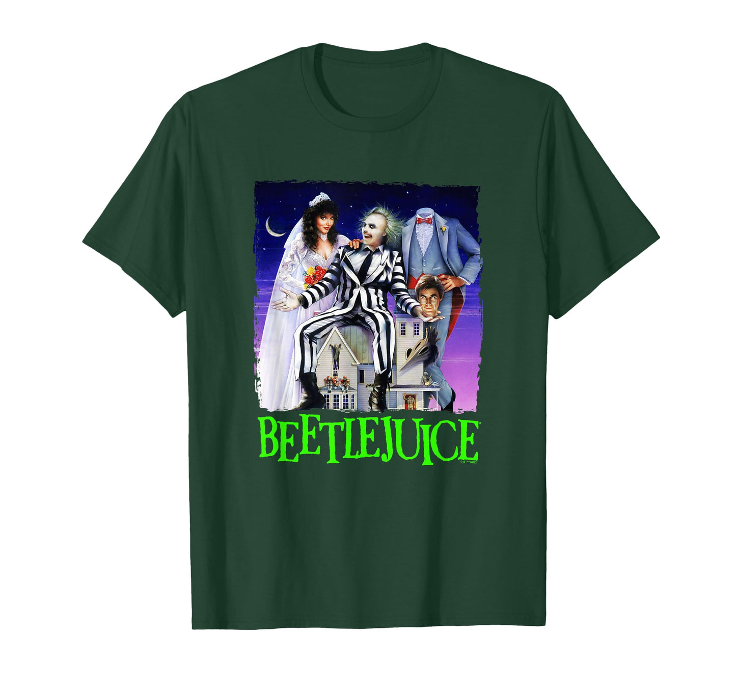 Beetlejuice Spooky Vintage Title Movie Poster T-Shirt