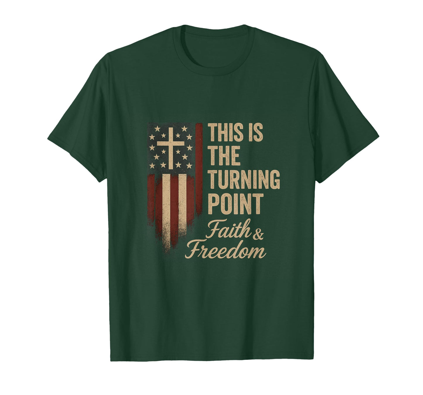 This is The Turning Point Patriotic Faith USA T-Shirt