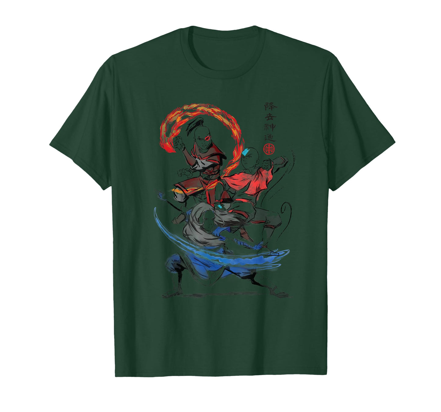 The Last Airbender Air Water and Fire Signs T-Shirt