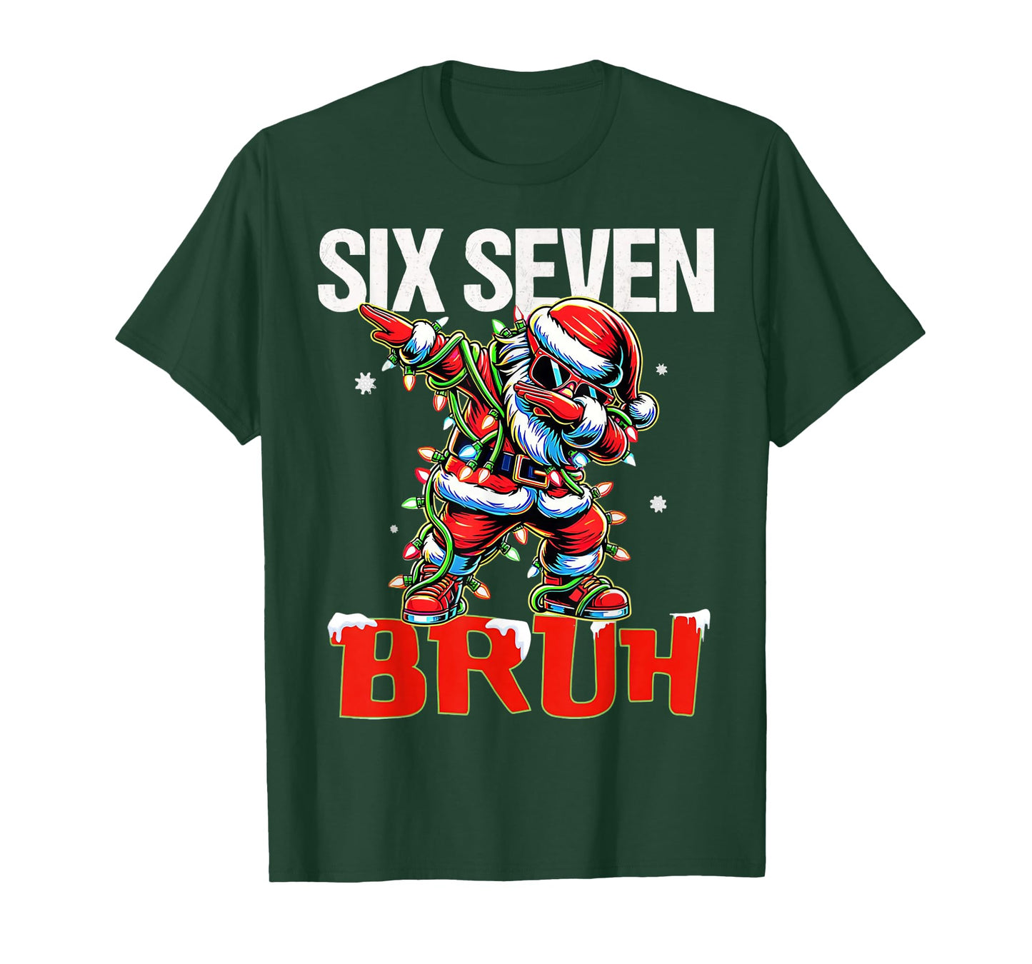 67 Six Seven Burh Santa Christmas 6 7 Meme Men Women Kids T-Shirt