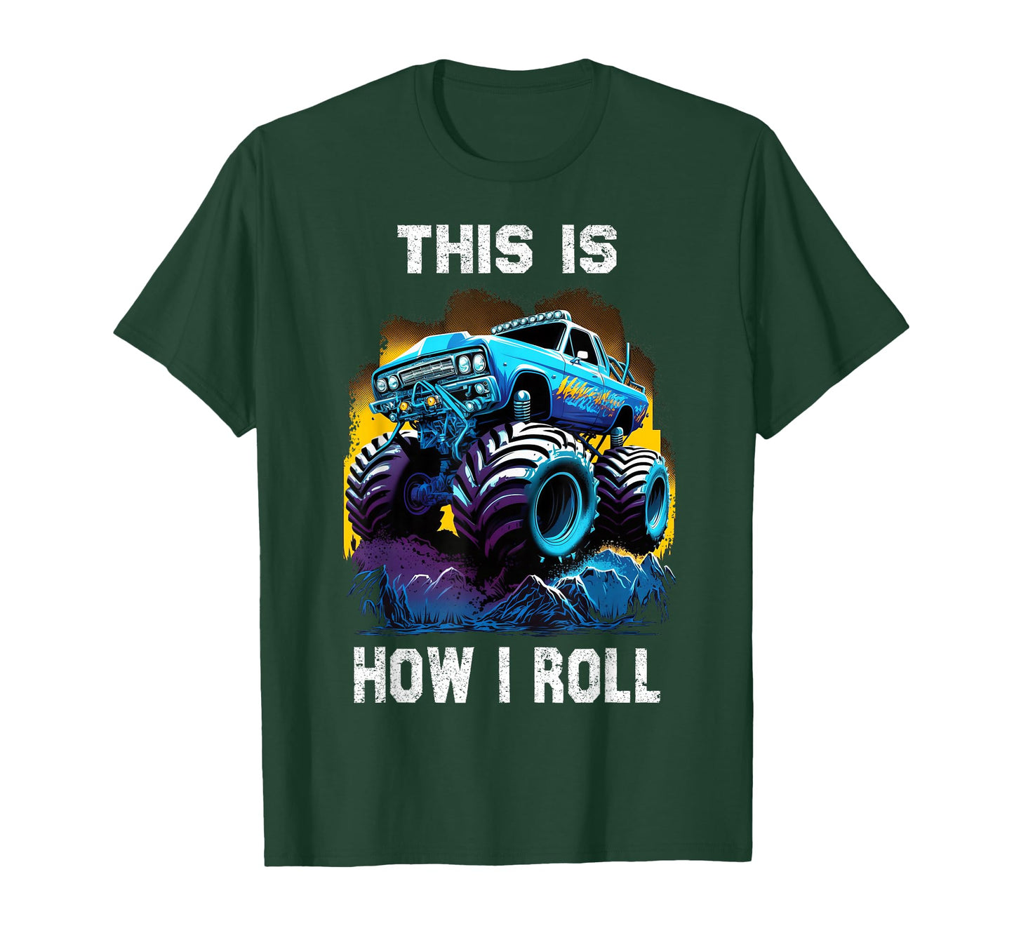 cool idea for monster truck lovers & boys & women men kids T-Shirt