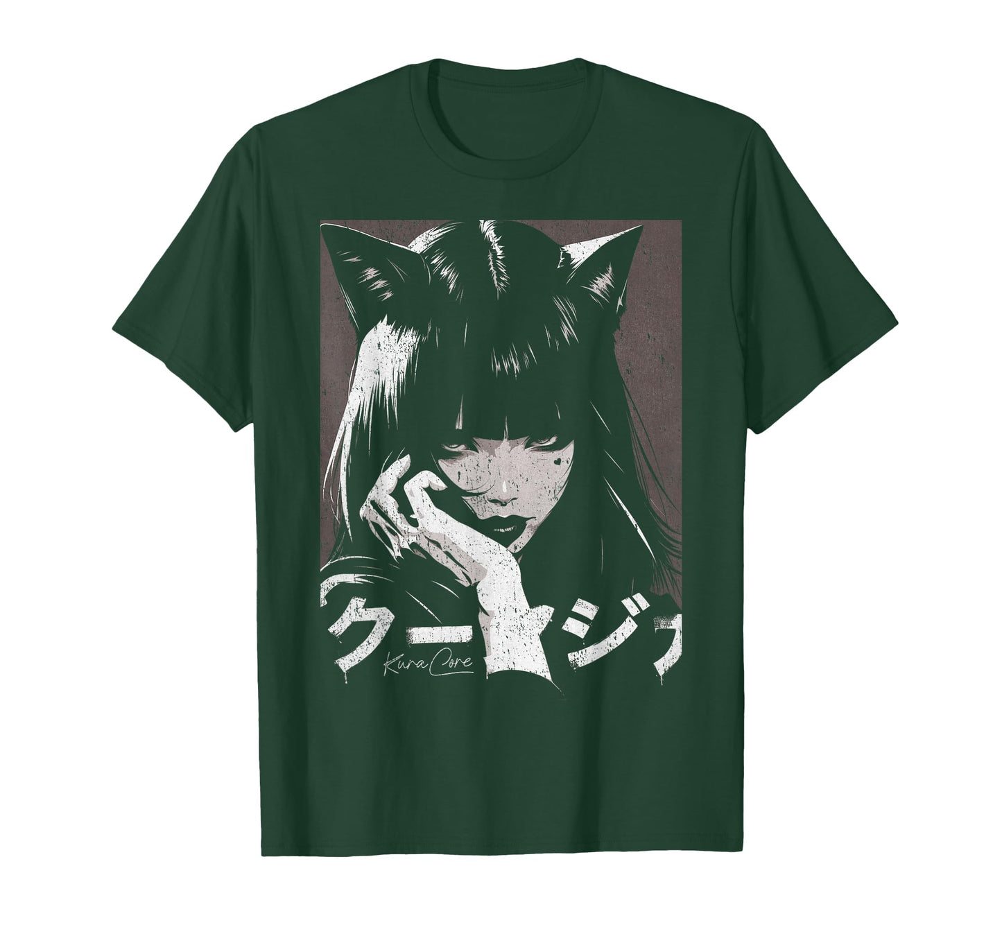 Japanese Streetwear Cyberpunk Y2K Techwear Neko Manga Anime T-Shirt