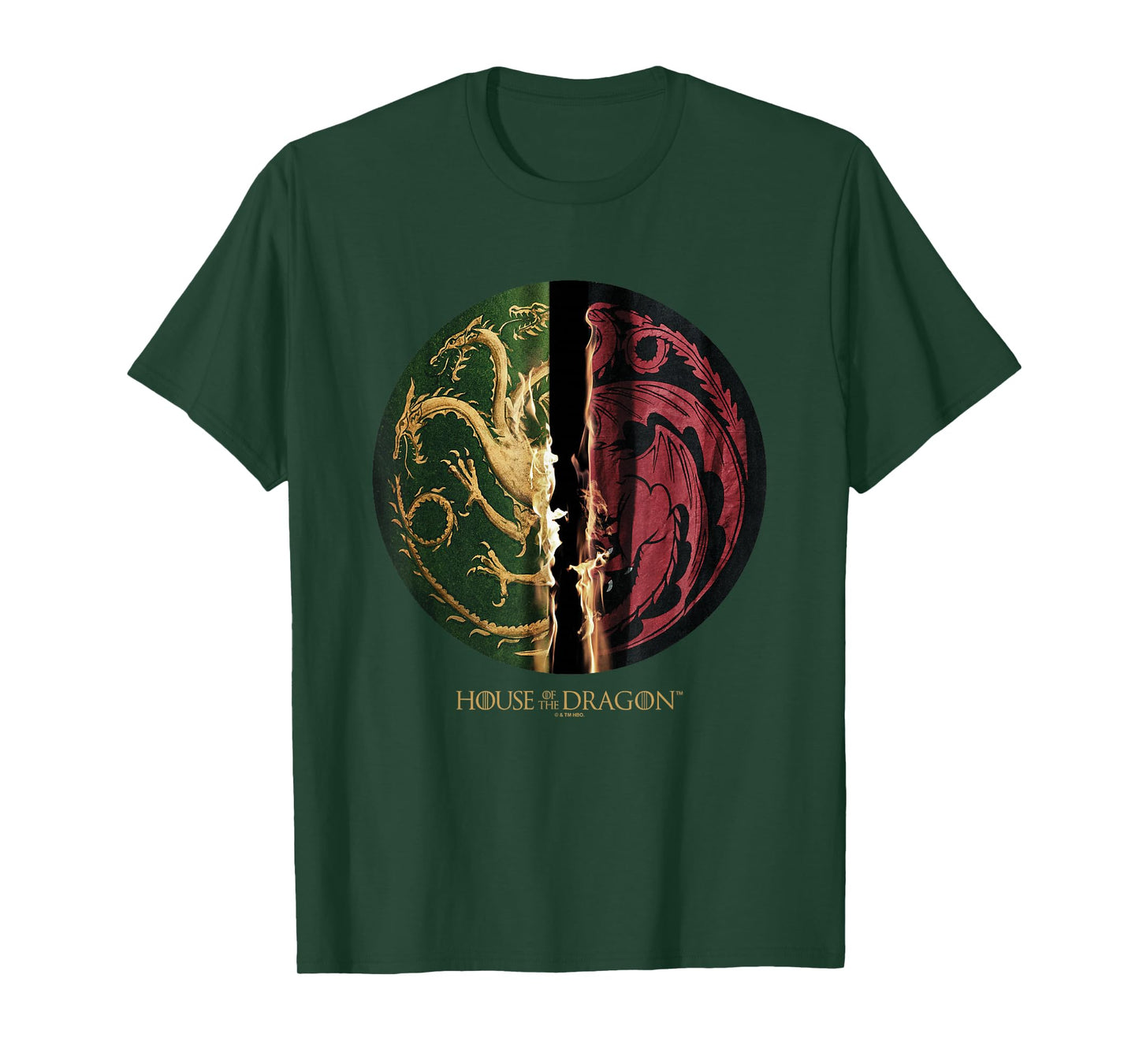 House of the Dragon Green VS Black House Targaryen Emblem T-Shirt