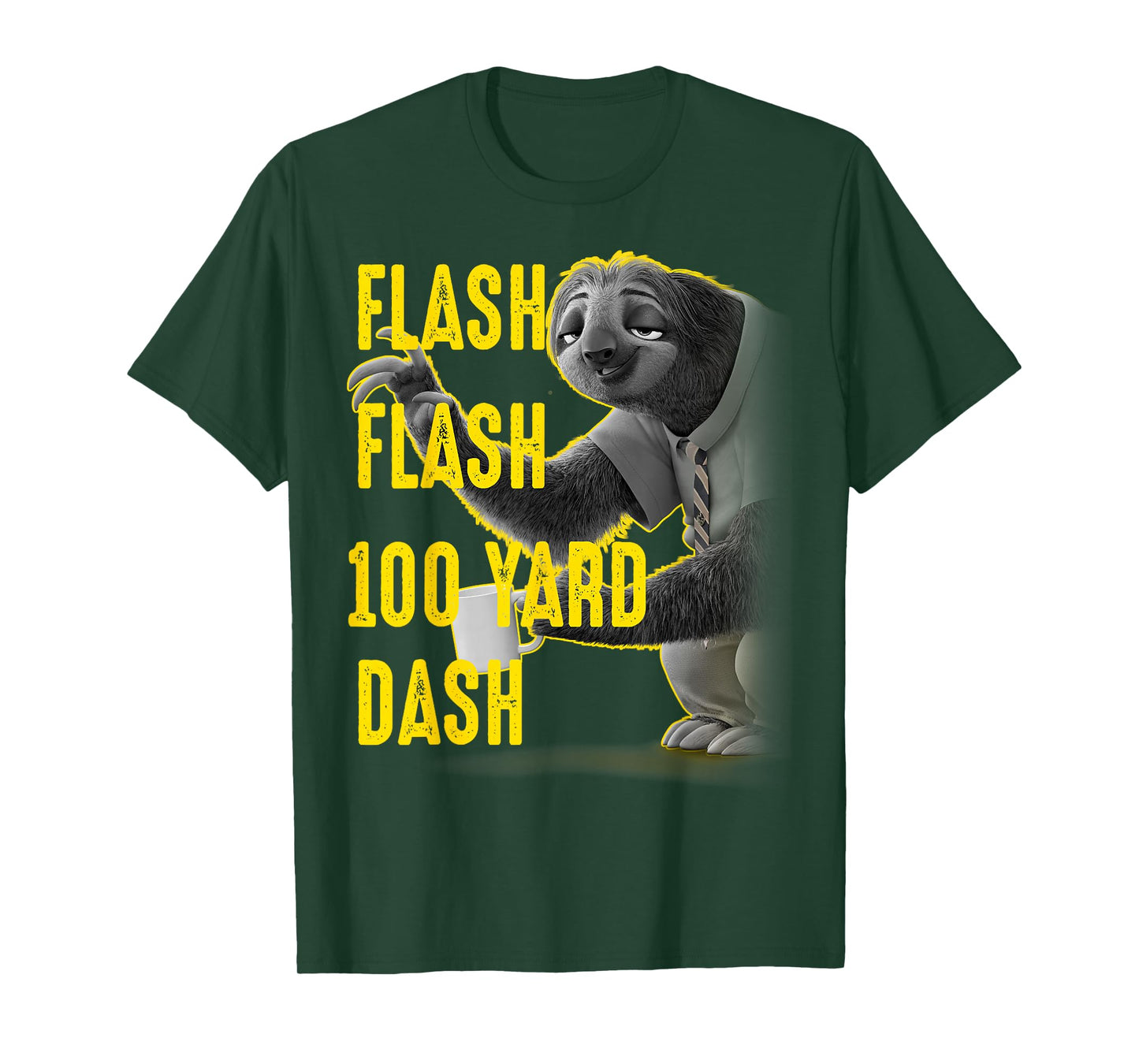 Disney Zootopia Flash Flash 100 Yard Dash Portrait T-Shirt