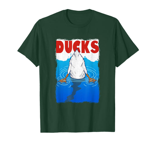 Retro 90s Movies Duck Pun Meme Men Women Funny Duck T-Shirt
