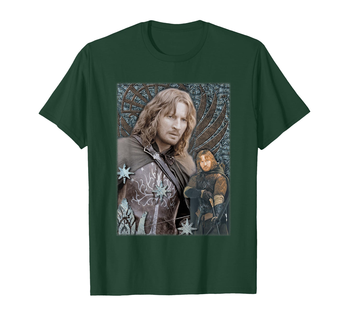 NEW LINE CINEMA Lord of the Rings Faramir Unisex-Adults T-Shirt Black Small
