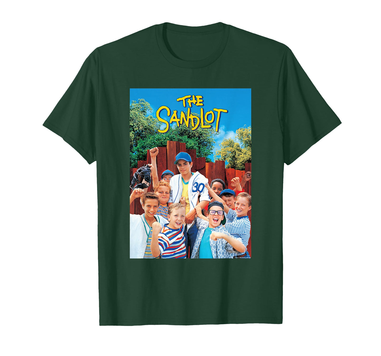 The Sandlot Baseball Team Official 1993 Movie T-Shirt