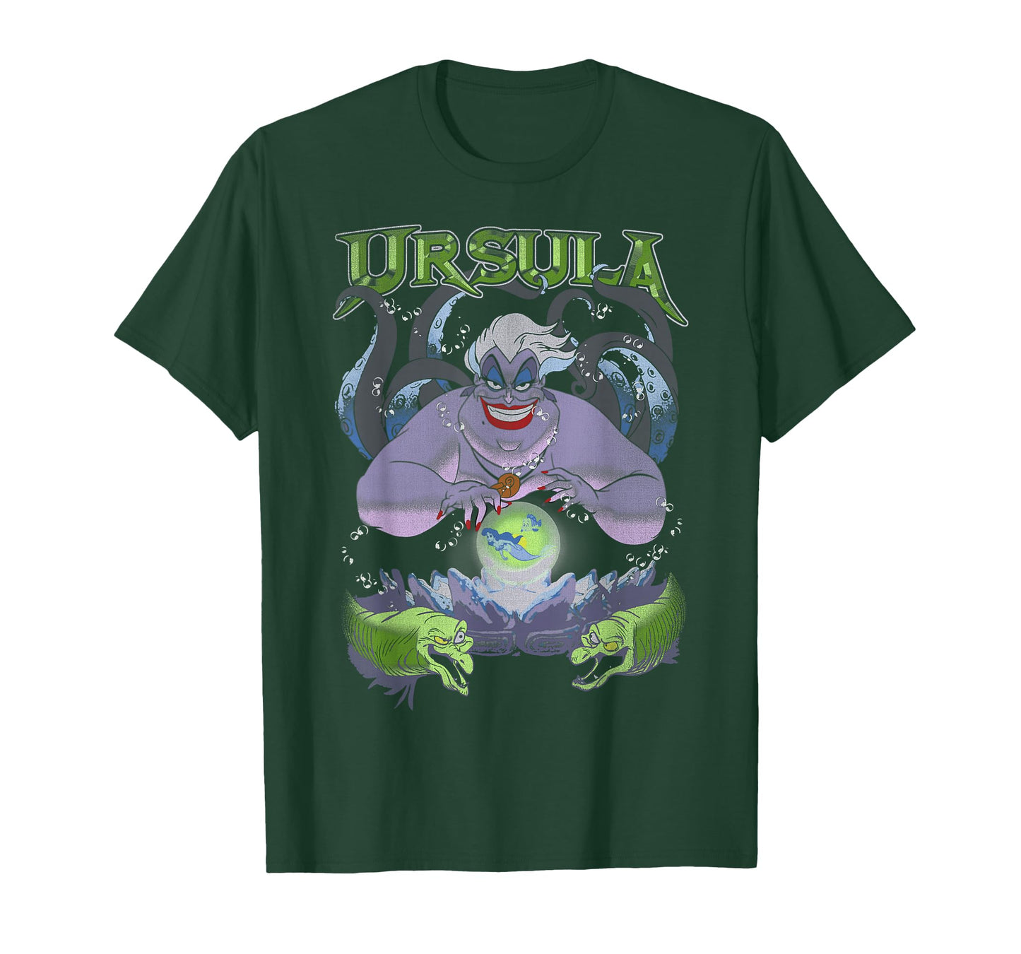 Disney The Little Mermaid Ursula Cauldron Dark Portrait T-Shirt