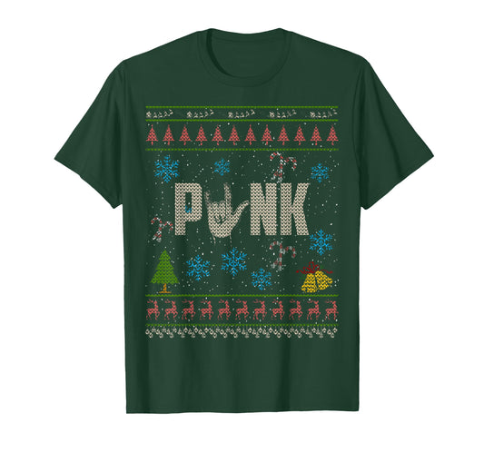 Punk Rock Christmas Ugly Shirt Punk Shirt