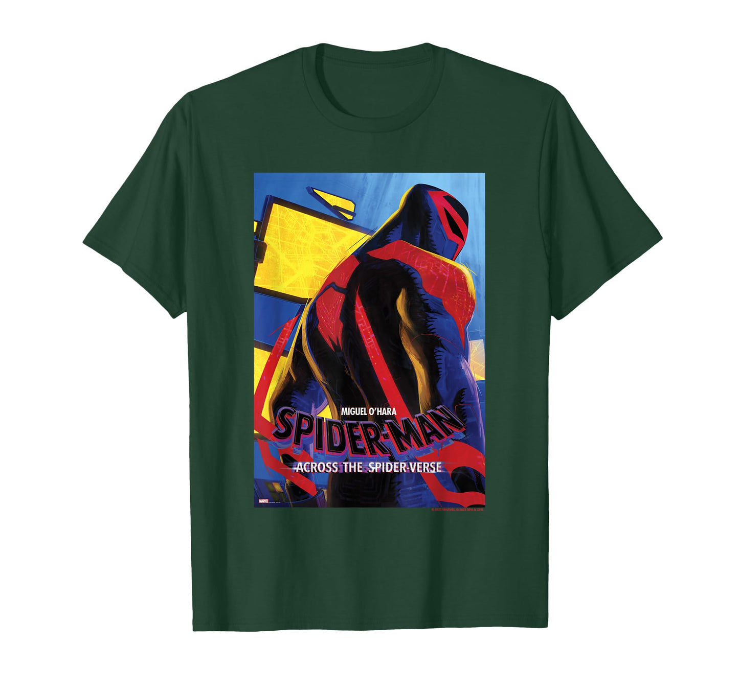 Marvel Spider-Man Across The Spider-Verse Part 1 Miguel Back T-Shirt