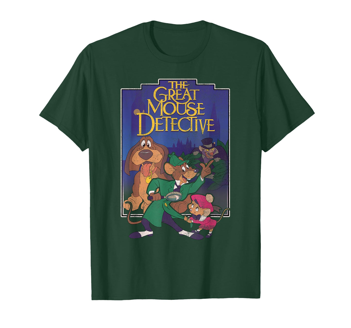 Disney The Great Mouse Detective Group Shot Classic Portrait T-Shirt