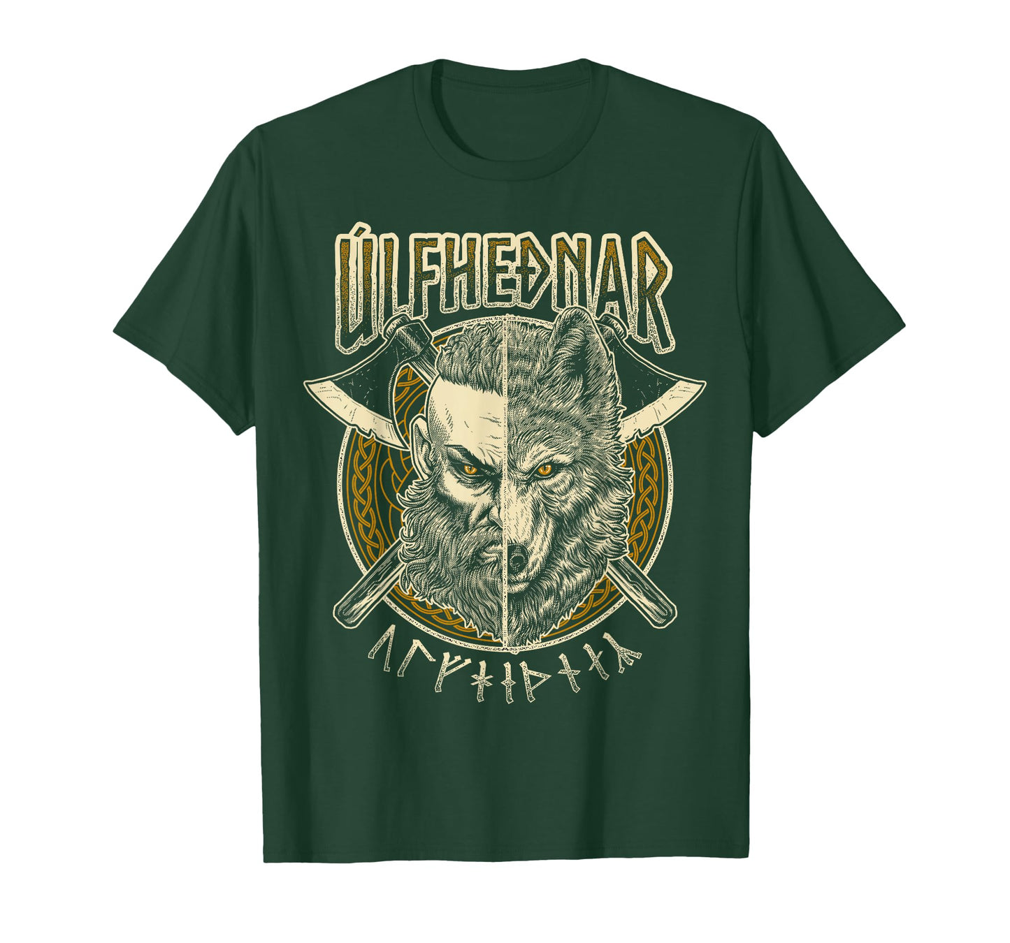 Viking Wolf Ulfhednar Pagan Nordic Valhalla Warrior T-Shirt