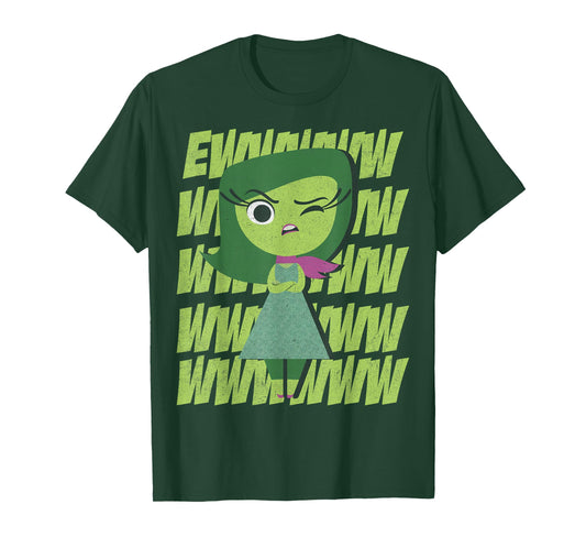 Disney Pixar Inside Out Disgust Ewww Retro Text Stack T-Shirt