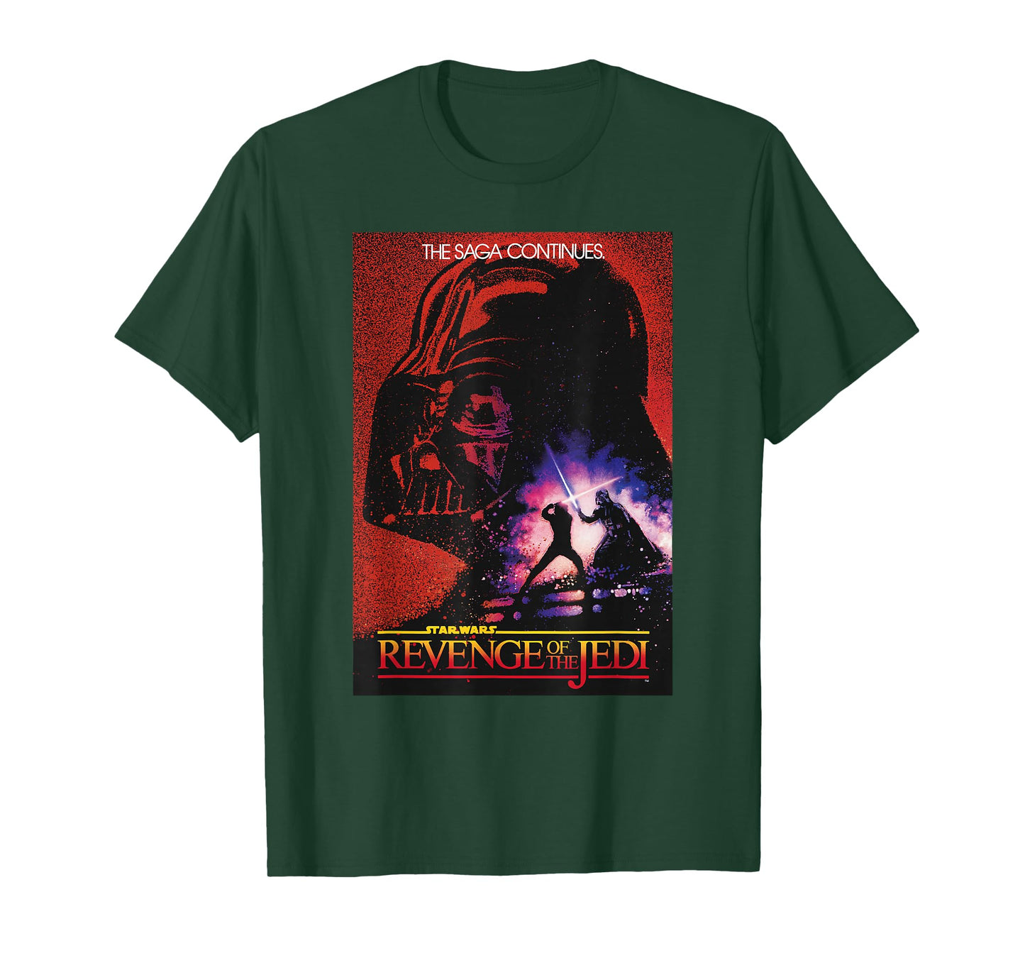 Star Wars: Return of the Jedi Darth Vader Background Poster T-Shirt