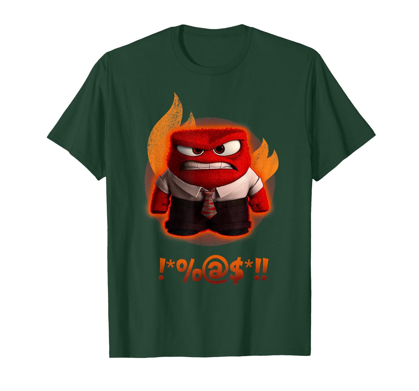 Disney Pixar Inside Out Anger Shouting Curses Fiery Shot T-Shirt