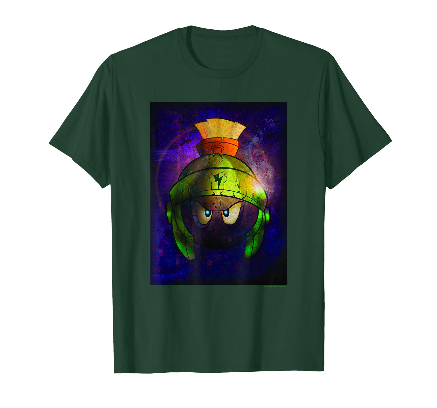 WB100 Looney Tunes Marvin The Martian Angry Space Portrait T-Shirt