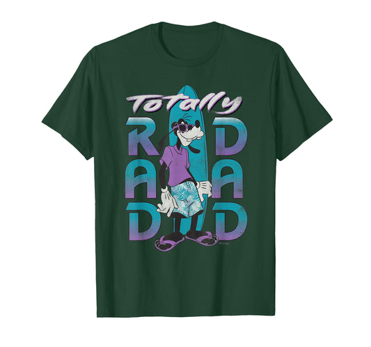 Disney Goofy Totally Rad Dad Father’s Day Surfing Distressed T-Shirt