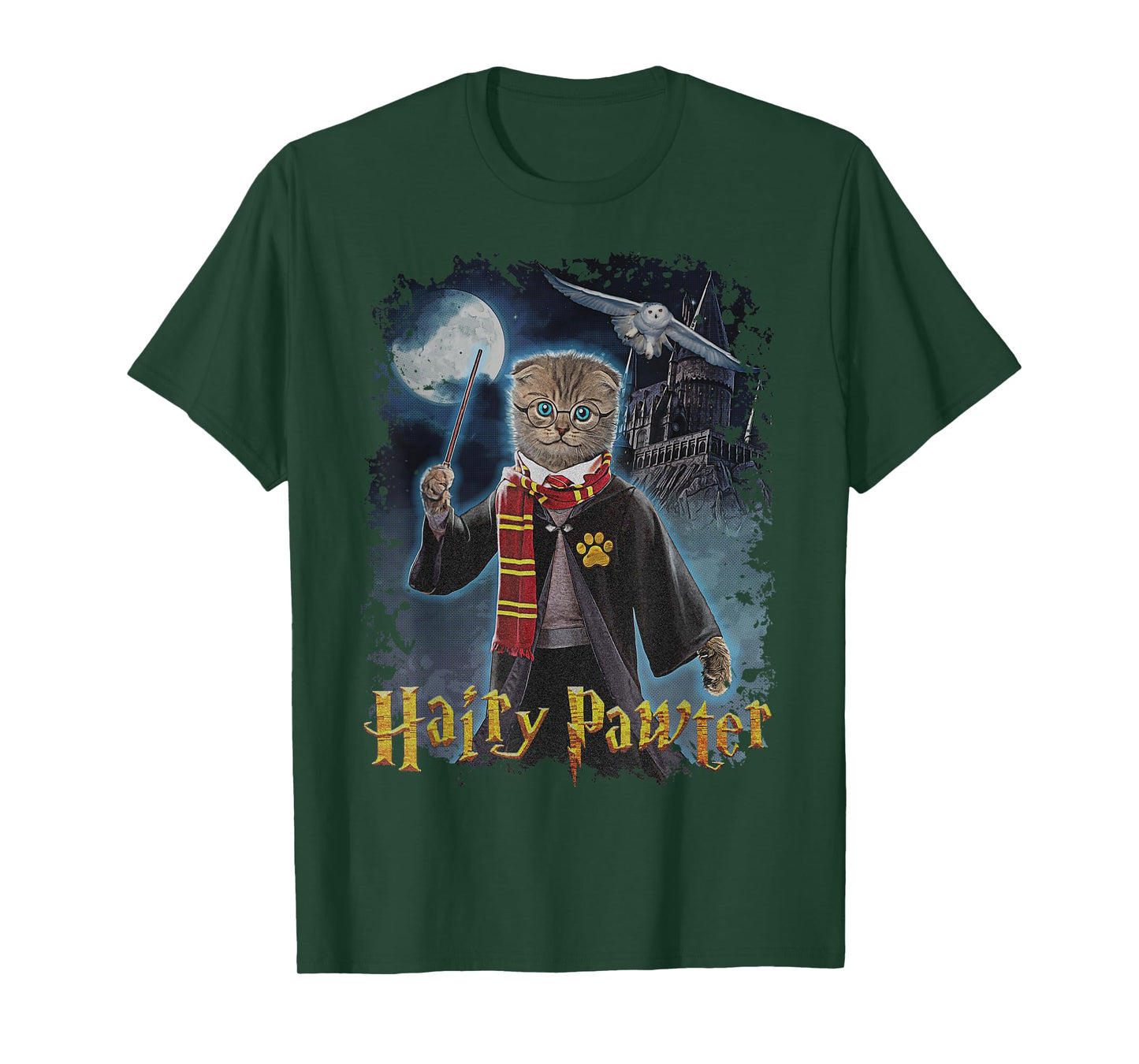 Vincent Hie Movie Parody Hairy Harry Pawter Potter Cat Lover T-Shirt