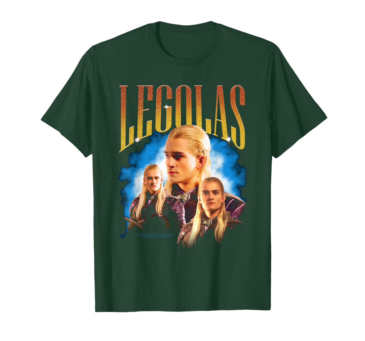 Lord of The Rings Legolas Vintage Bootleg Portrait Elf Movie T-Shirt