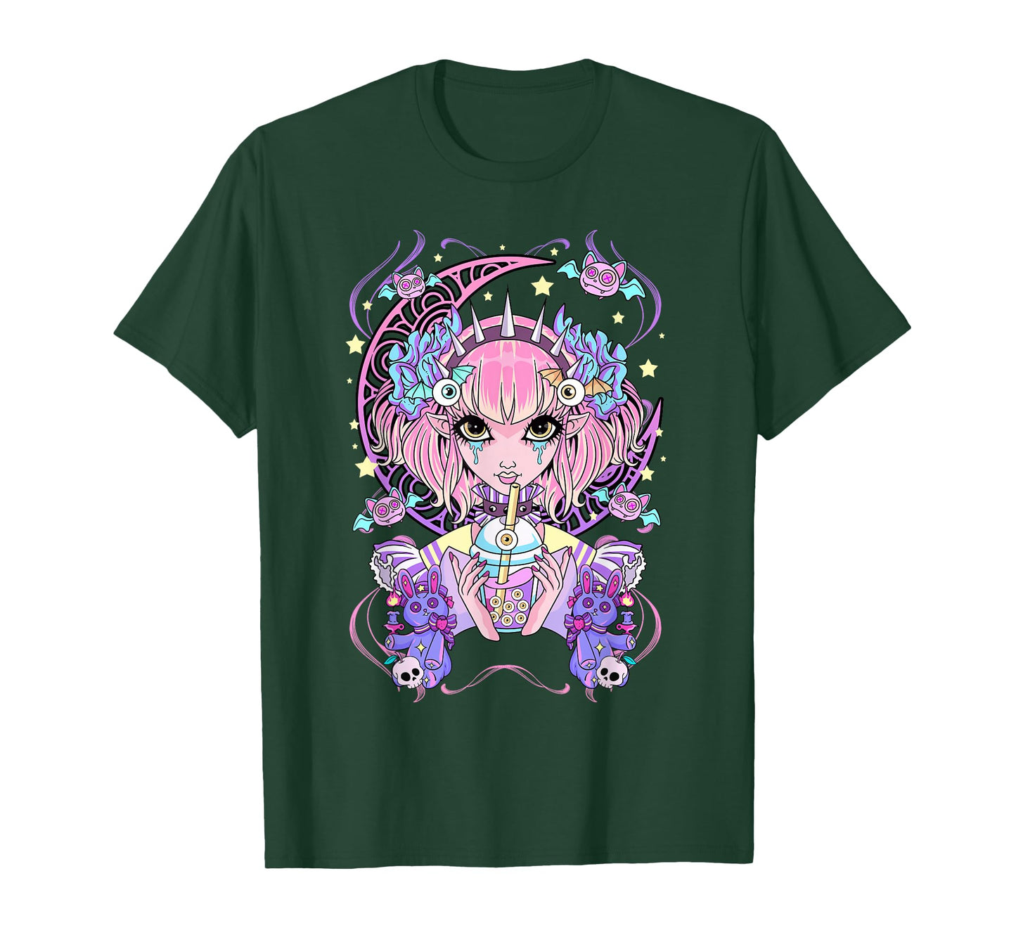 Pastel Goth Anime Girl T-Shirt