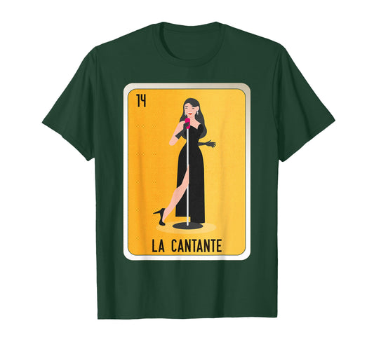 La Cantante Mexican Slang Chicano Bingo Cards T-Shirt