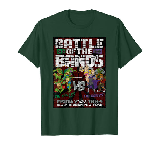 Teenage Mutant Ninja Turtles Battle of the Bands '84 Cartoon T-Shirt