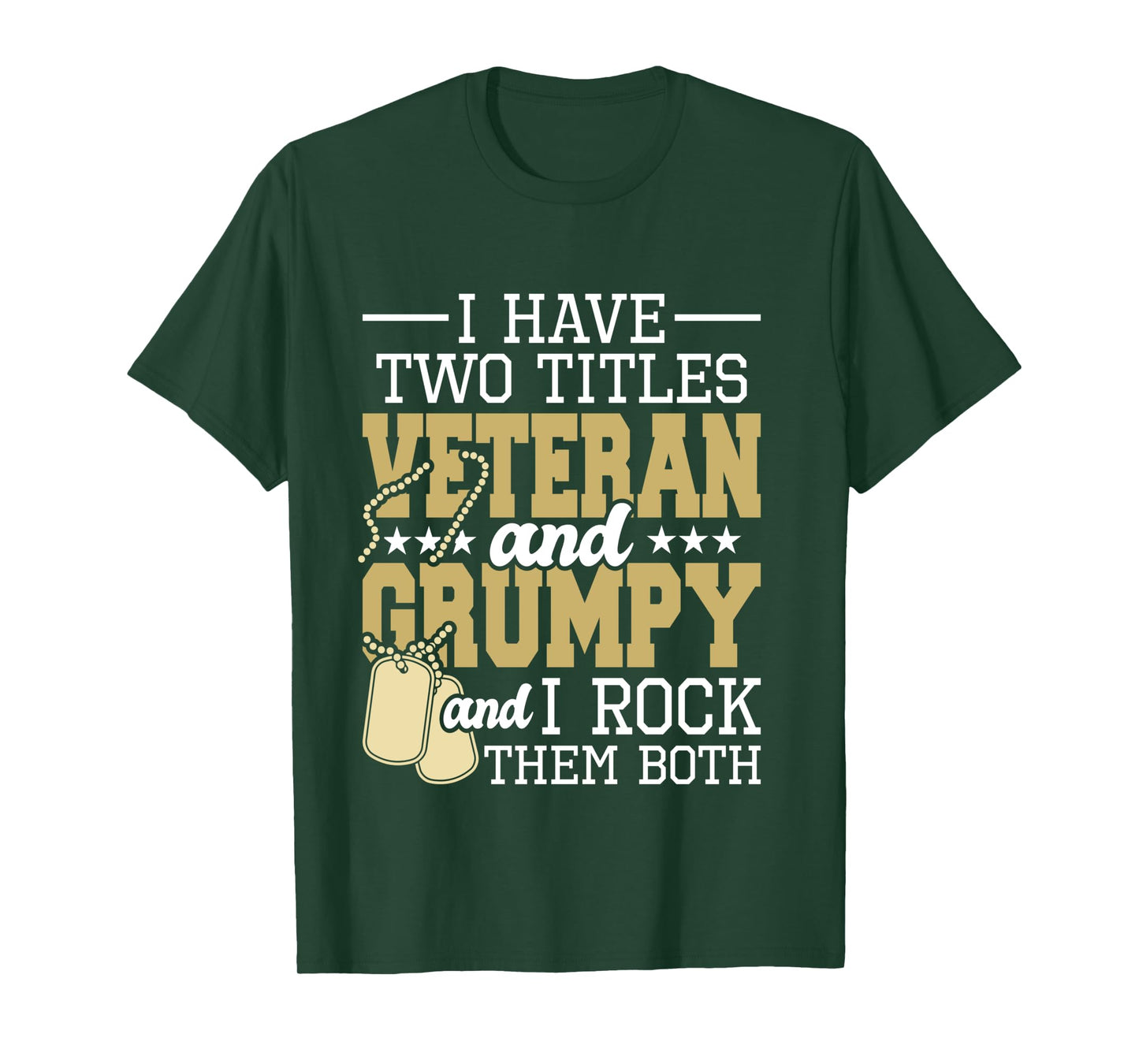 Two Titles Veteran And Grumpy - Patriotic US Veteran Long Sleeve T-Shirt