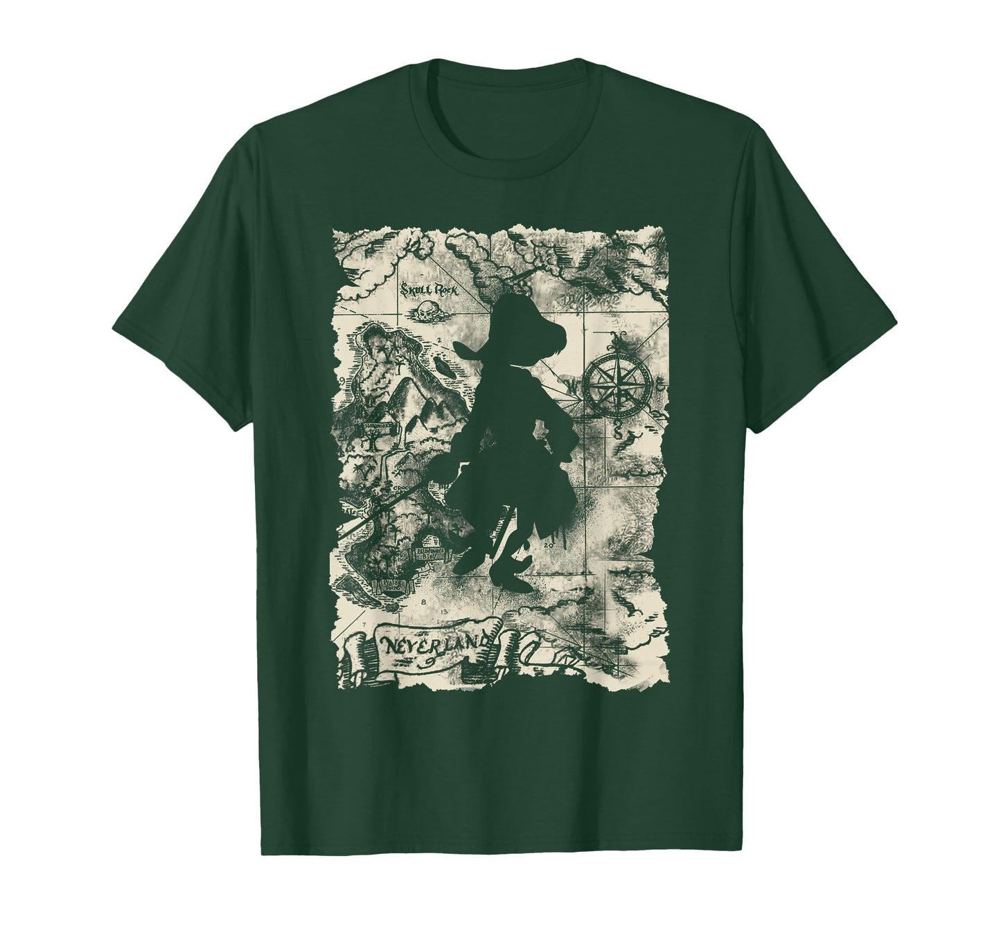 Disney - Captain Hook Map T-Shirt
