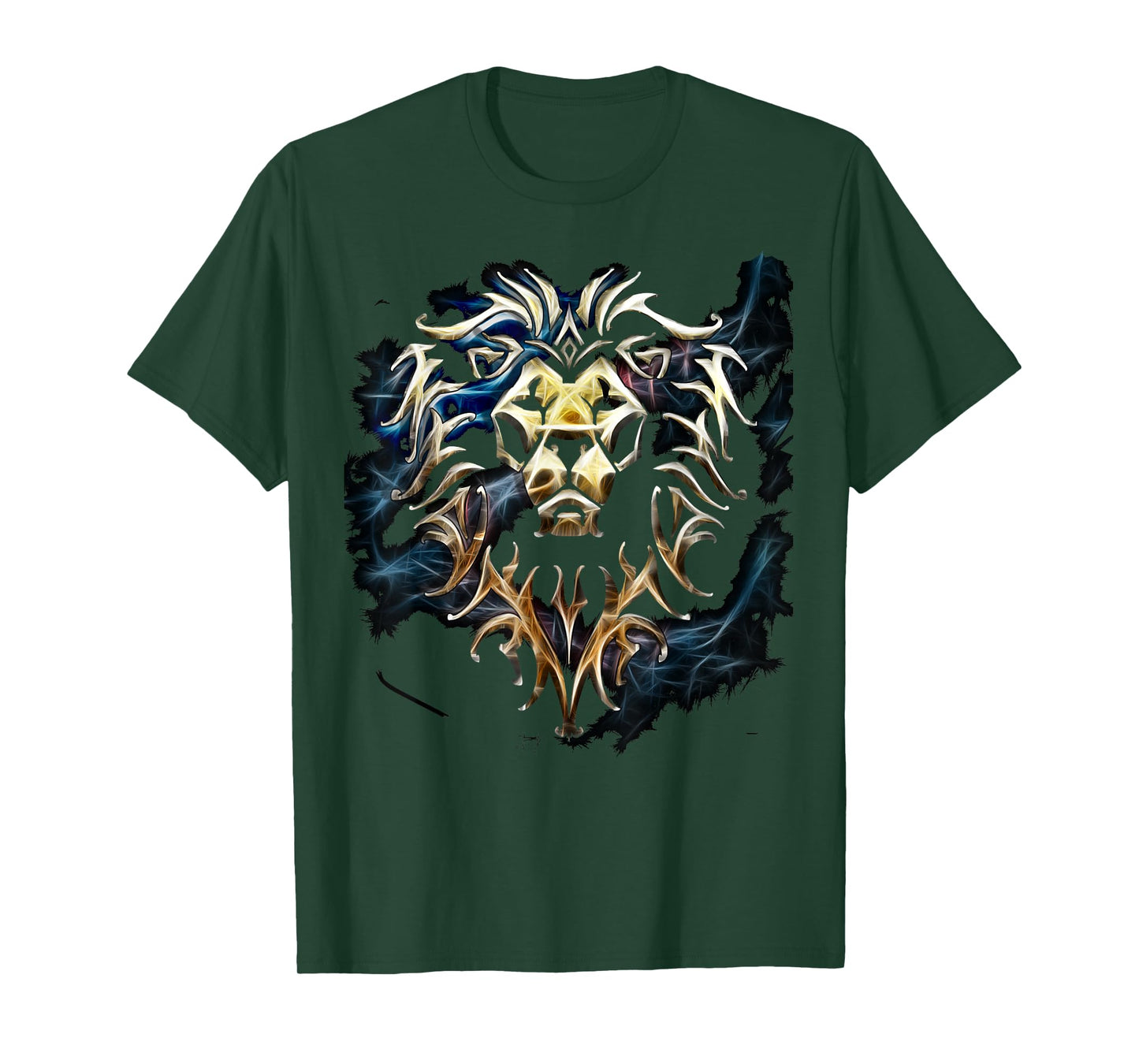 Warcraft Logo Alliance Saturated Majestic Fantasy Gamer T-Shirt