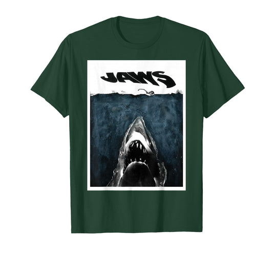 Jaws 50th Anniversary Poster Dark Water Terror 2-Sided T-Shirt