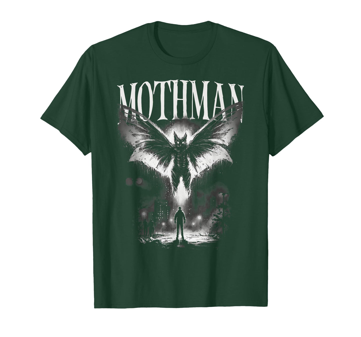 Mothman Cryptid Creature - Death From Above Graphic T-Shirt