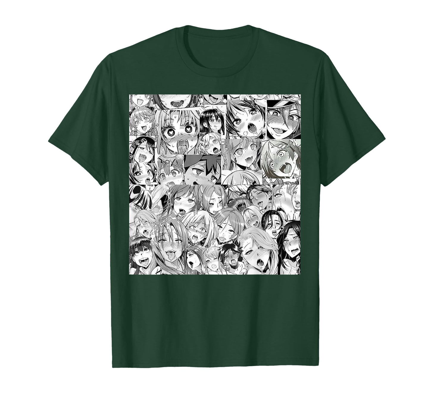 Ahegao Otaku Anime Dripping Drooling Anime Weeb Love T-Shirt T-Shirt