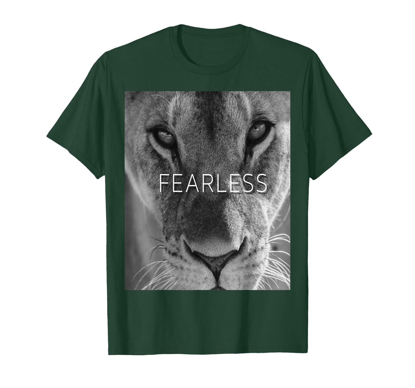 FEARLESS Female Lion Lioness t shirt for men, women and kids T-Shirt