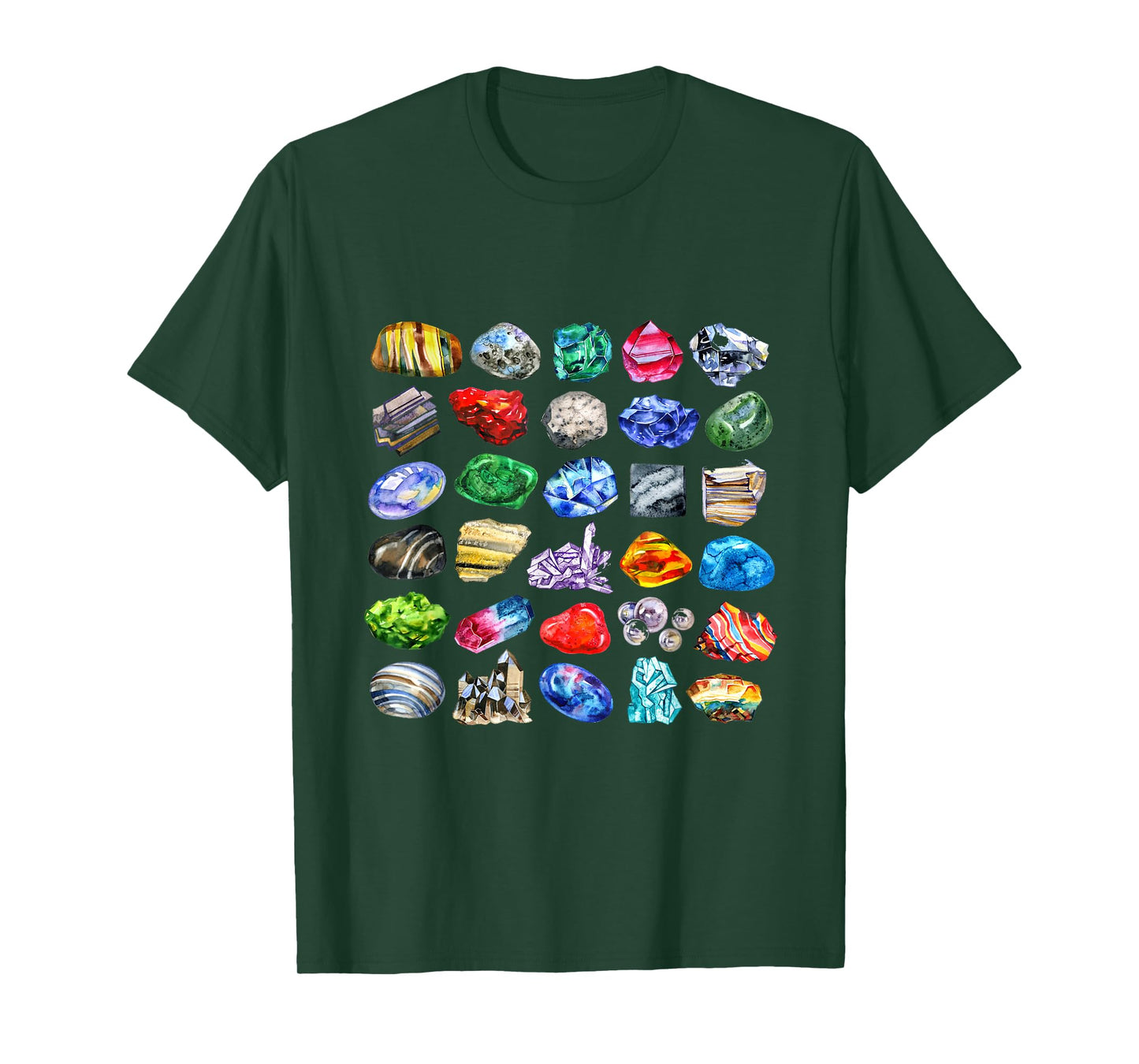 Minerals Gems and Crystals Rock Collecting T-Shirt