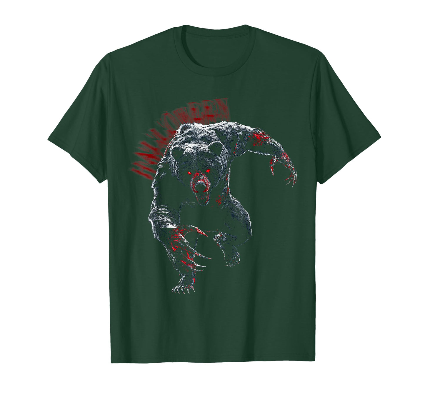 Halloween Bear Zombie Animal Costume Fun T-Shirt